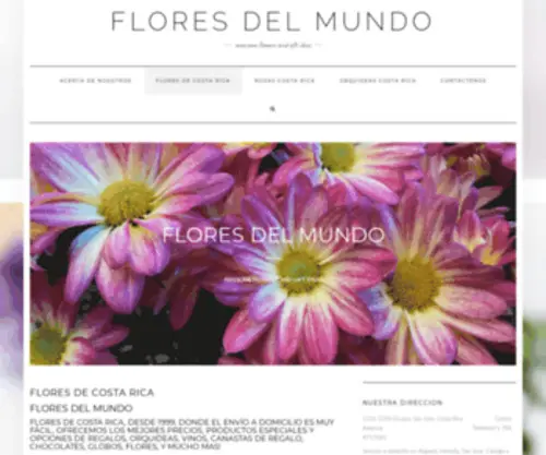 Floresdelmundo.com(Flores Costa Rica Rosas) Screenshot