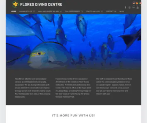 Floresdivingcentre.com(Dive trips to Komodo) Screenshot