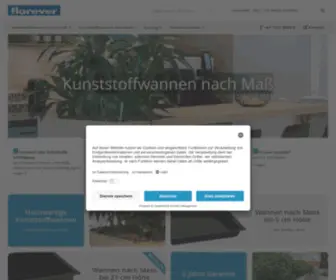 Florever.eu(Kunststoffwannen nach Maß) Screenshot