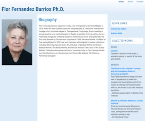 Florfernandez.com(Flor Fernandez Barrios Ph.D) Screenshot
