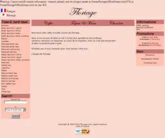 Floriage.com(Tea, coffee & chocolate) Screenshot