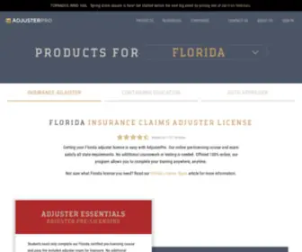 Florida-Adjuster-License.com(AdjusterPro™) Screenshot