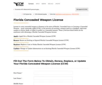 Florida-CCW-Permit-Service.com(Apply) Screenshot