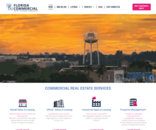 Florida-Commercial.net(Florida Commercial Real Estate) Screenshot