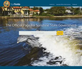 Florida.gov(The Official Portal of the State of Florida) Screenshot