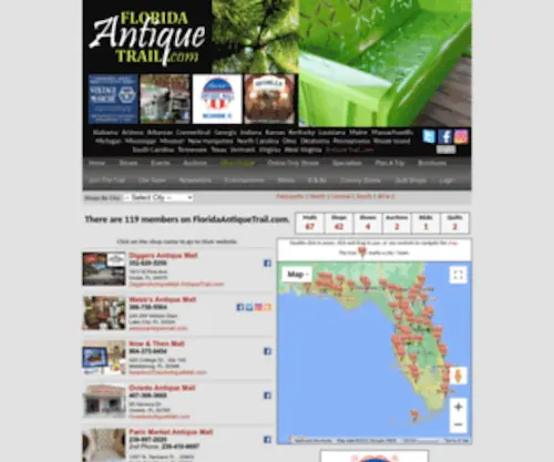Floridaantiquetrail.com Screenshot