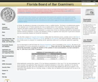 Floridabarexam.org(Florida Board of Bar Examiners) Screenshot