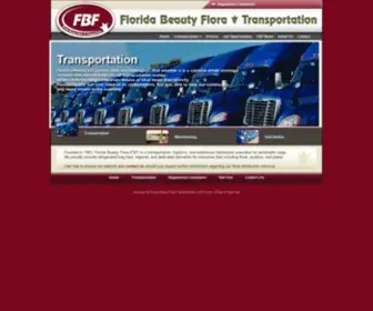 Floridabeauty.com(Floral Transportation Distribution Logistics Refrigerated Trucking Florida) Screenshot