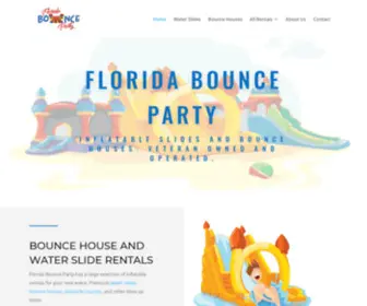 Floridabounceparty.com(Inflatable Slides and Bounce Houses) Screenshot