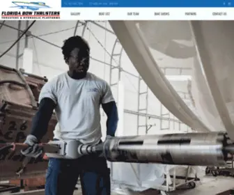 Floridabowthrusters.com(Sales, service and quick installation of electric and hydraulic bow and stern thrusters and swim platforms) Screenshot