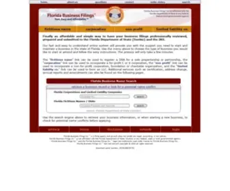 Floridabusinessfilings.com(Florida Business Filings Co) Screenshot