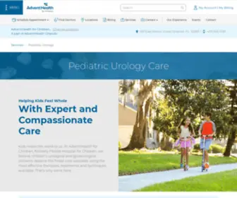 Floridacenterforpediatricurology.com(AdventHealth World of Wellness EEA) Screenshot