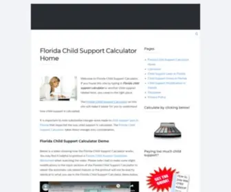 Floridachildsupportcalculator.com(Florida Child Support Calculator) Screenshot