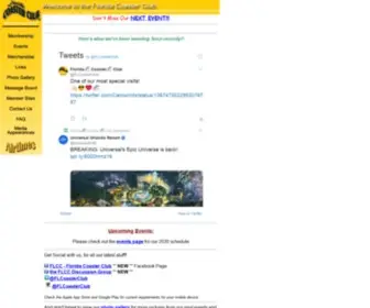 Floridacoasterclub.com(The Florida Coaster Club Online) Screenshot