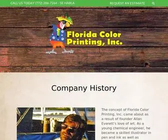 Floridacolor.com(Printing in Florida) Screenshot