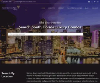 Floridacondofinder.com(Florida Condo Finder) Screenshot