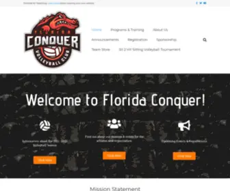 Floridaconquervb.com(Florida Conquer Volleyball) Screenshot