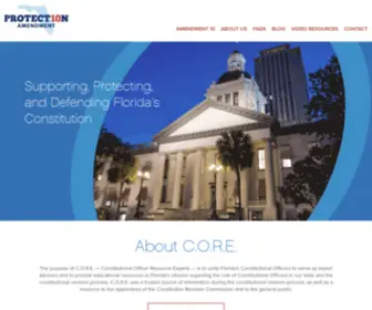 Floridacore.org(Florida Constitutional Officer Resource Experts) Screenshot