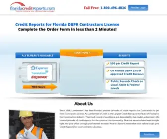 Floridacreditreports.com(Florida Credit Reports) Screenshot