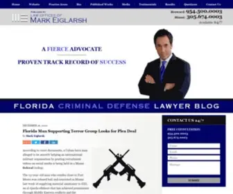 Floridacriminaldefenselawyerblog.com(Published by Miami) Screenshot