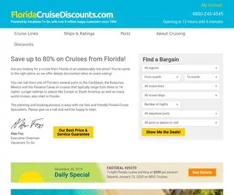 Floridacruisediscounts.com(Florida Cruises) Screenshot