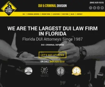 Floridaduilawyer.net(Florida DUI Attorney and Criminal Defense Lawyer) Screenshot