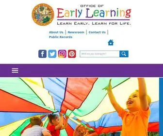 Floridaearlylearning.com(Florida Division of Early Learning) Screenshot
