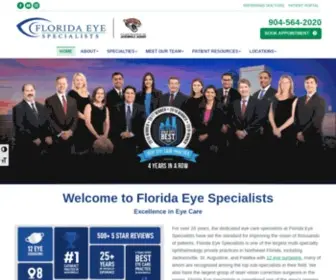 Floridaeyespecialists.com(Eye Care Doctor Jacksonville) Screenshot