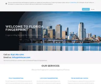 Floridafingerprint.com(Florida Fingerprint) Screenshot