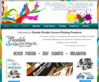 Floridaflex.com(Florida Flexible Screen Printing Products) Screenshot