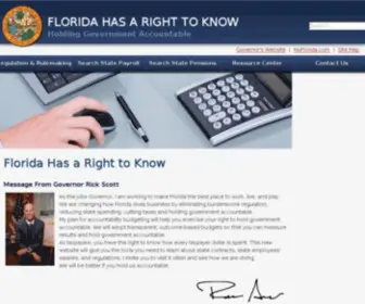 Floridahasarighttoknow.com(Florida Has a Right to Know) Screenshot