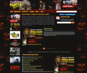 Floridahauntedhouses.com(Florida Haunted Houses) Screenshot