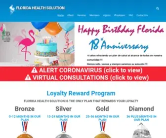 Floridahealthsolution.com(FHS is the largest Prepaid Health Clinic (PHC)) Screenshot