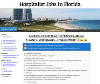 Floridahospitalistjobs.net(Hospitalist Jobs in Florida) Screenshot