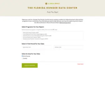 Floridahungerdatacenter.org(The Florida Hunger Data Center) Screenshot