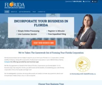 Floridaincorporationservice.com(Florida Incorporation Service) Screenshot