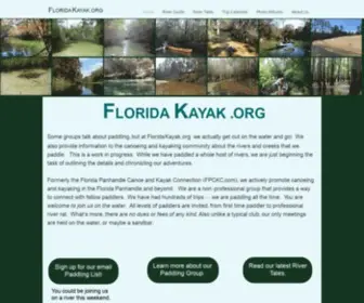 Floridakayak.org(Florida Kayak .org) Screenshot
