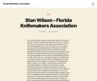 Floridaknifemakers.org(Florida Knifemakers Association) Screenshot