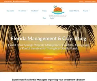 Floridamanagement.net(Expert Coral Springs Property Management Company Taking Care of Rental Investments Throughout South Florida) Screenshot