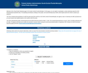 Floridametroplexworkshops.com(FAA Community Workshop) Screenshot
