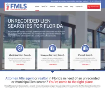 Floridamunicipalliensearch.com(Florida Municipal Lien Search) Screenshot