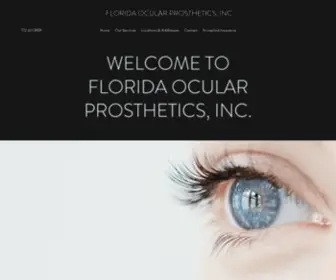Floridaocularprosthetics.com(Florida Ocular Prosthetics) Screenshot