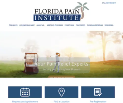 Floridapaininstitute.net(Pain Relief Options And Treatments) Screenshot