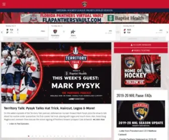 Floridapanthers.com(Official Florida Panthers Website) Screenshot