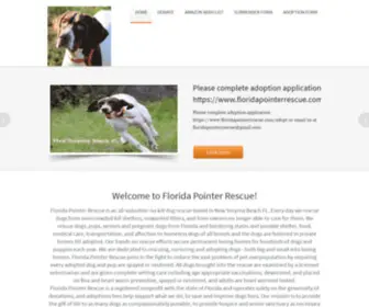 Floridapointerrescue.com(Florida Pointer Rescue) Screenshot