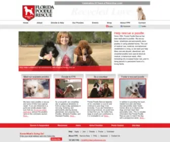 Floridapoodlerescue.org(Florida Poodle Rescue) Screenshot