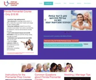 Floridapremaritalcourse.com(Florida Premarital Course) Screenshot