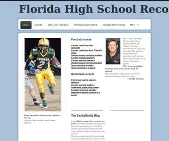 Floridapreprecords.com(Florida High School Sports Records) Screenshot