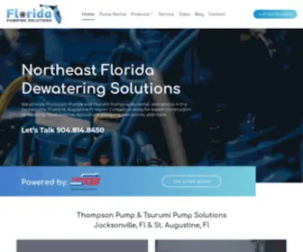 Floridapumpingsolutions.com(Northeast Florida Dewatering Solutions) Screenshot