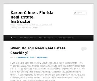 Floridarealestateinstructor.com(Karen Climer) Screenshot